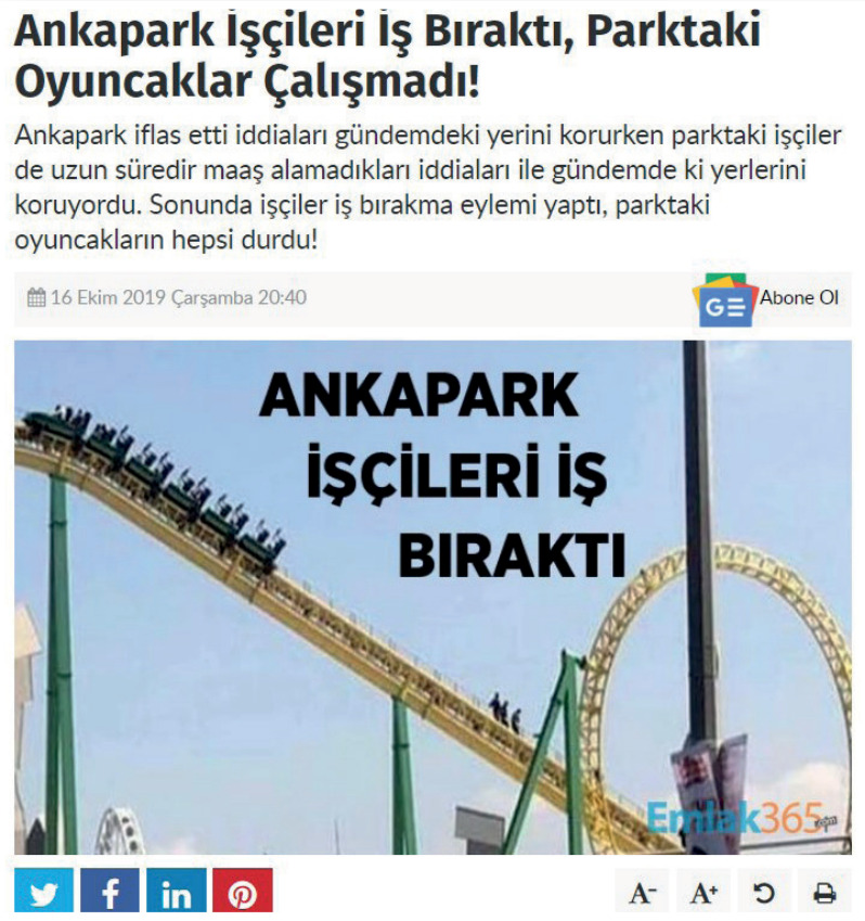 Ankapark işçileri iş bıraktı haberi